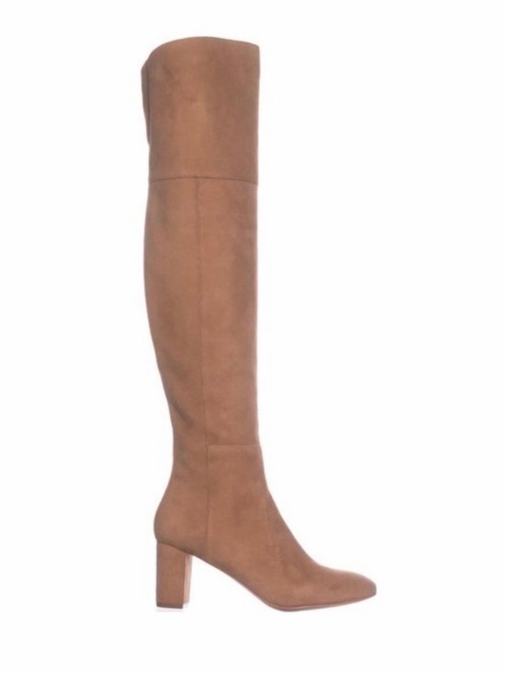 Loeffler Randall Over-the-Knee Block Heel Boots in Tan